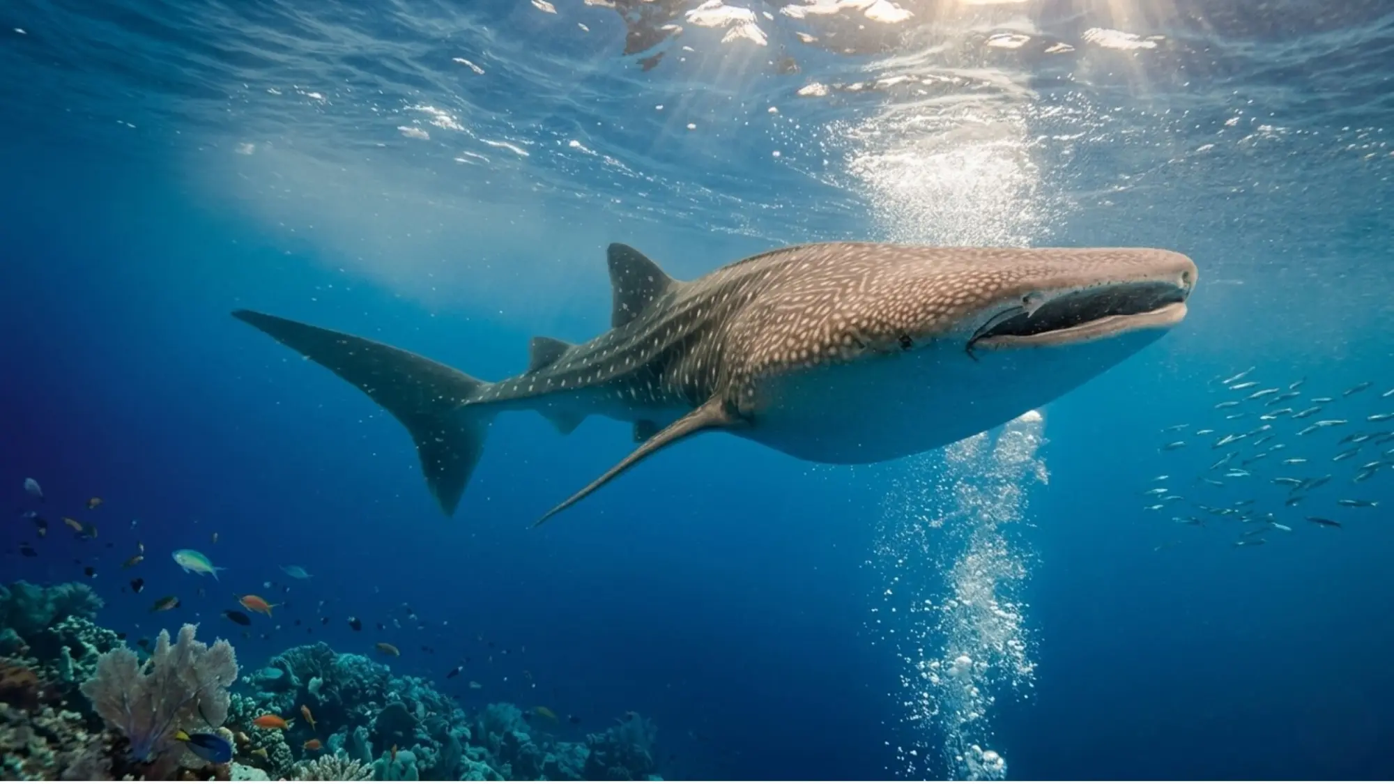 Whale shark snorkeling tour