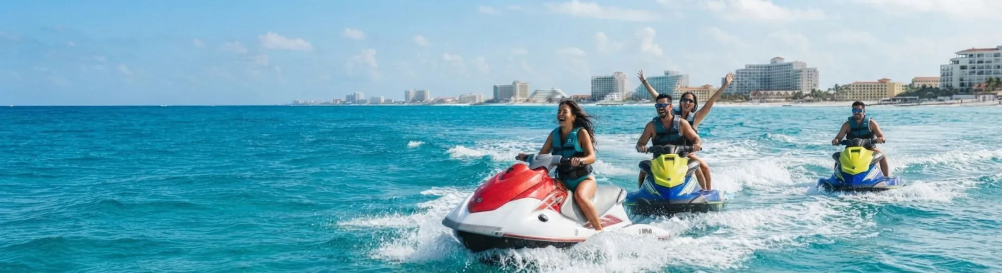 Renta de jetskis en el mar