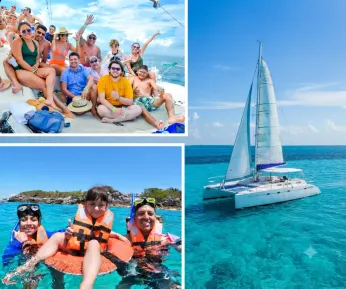 Catamaran Escape: Isla Mujeres & Snorkel