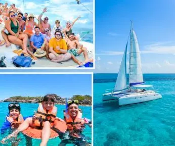 Excursión en Catamarán a Isla Mujeres y Esnórquel